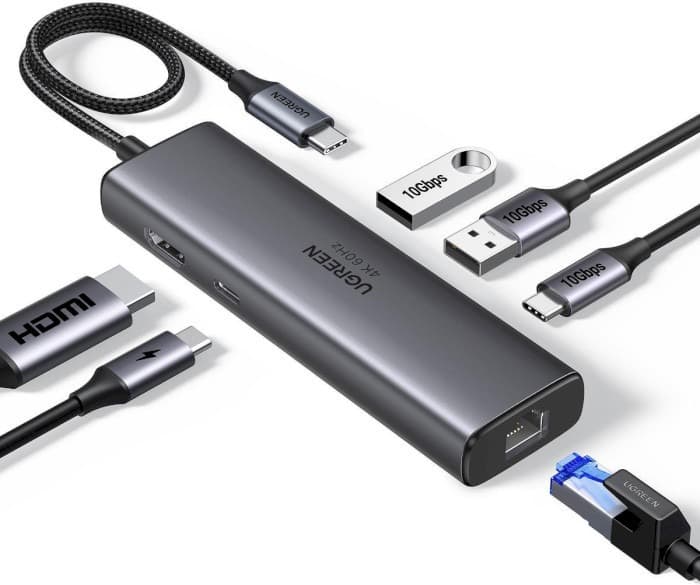 UGREEN CM512 6-in-1 Multifunction Adapter with 4K HDMI (45000), фото 3