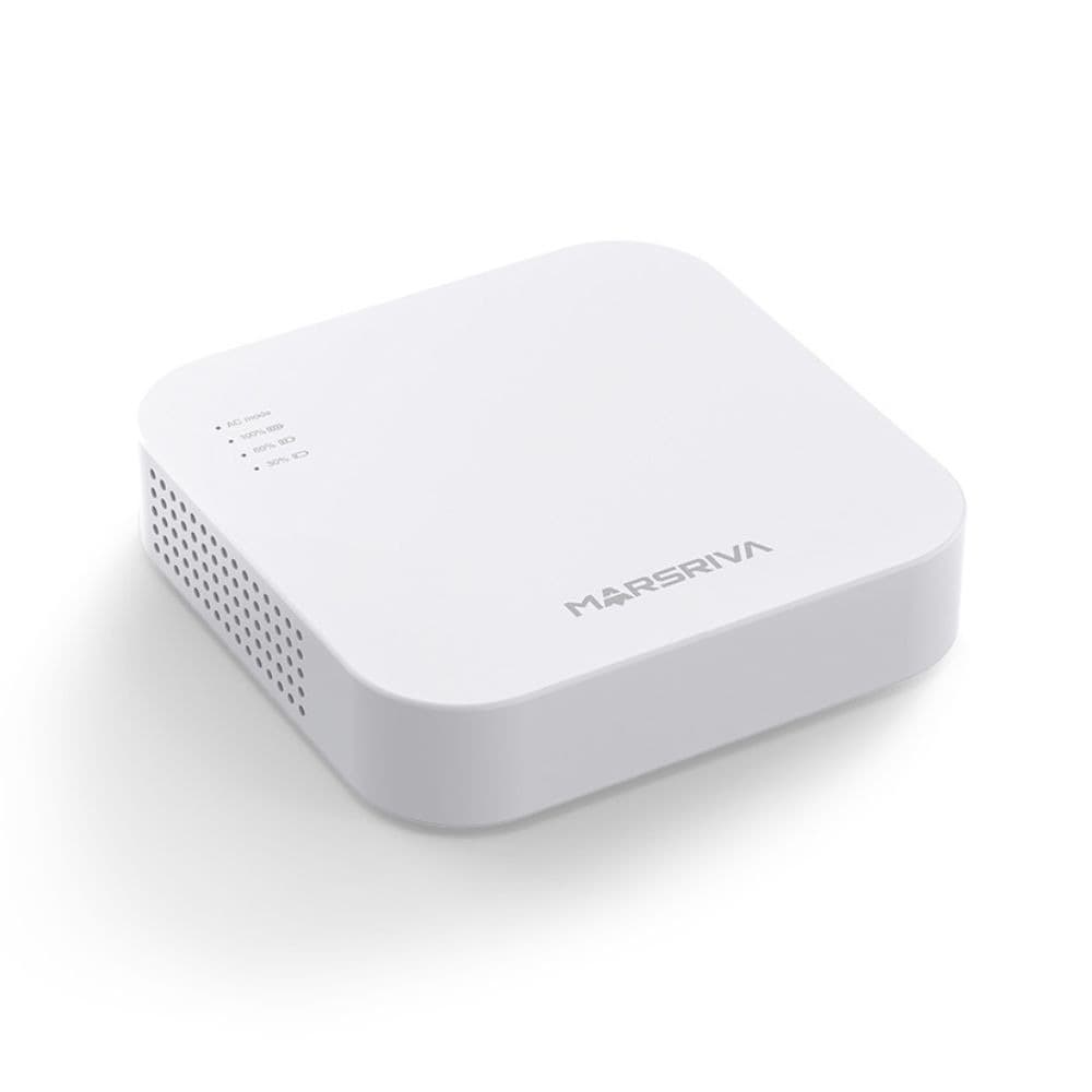 ДБЖ (Mini UPS) для роутера MARSRIVA KP4 10000mAh (18W; Output DC 12/9/5V; USB-A; USB-C) white, фото 2