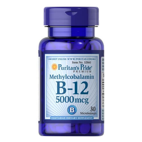 Puritan's Pride Vitamin B-12 Methylcobalamin 5000 mcg 30 таблеток