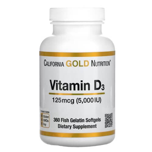 CGN Vitamin D3 5000 IU 360 Softgels
