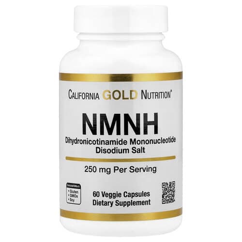 California Gold Nutrition NMNH 250 mg 60 рослинних капсул
