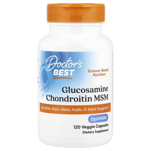 Doctor's Best Glucosamine Chondroitin MSM with OptiMSM 120 капсул
