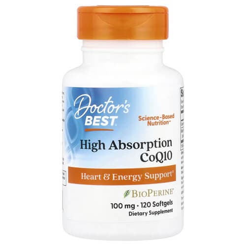 Doctor's Best High Absorption CoQ10 with BioPerine 100 mg 120 капсул