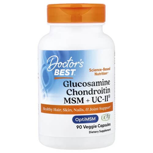 Doctor's Best Glucosamine Chondroitin MSM + UCII 90 капсул