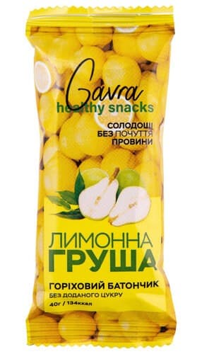Gavra Батончик 40 г - Лимонна Груша (19.11.2026)