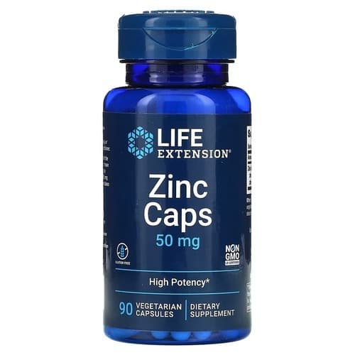 Life Extension Zinc Caps 50 mg 90 Capsules