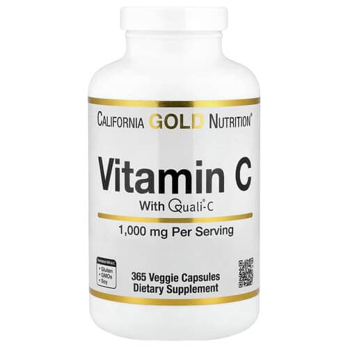 California Gold Nutrition Vitamin C 1,000 mg 365 рослинних капсул