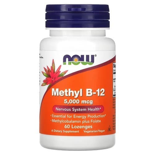 NOW Methyl B-12 5,000 mcg 60 Lozenges
