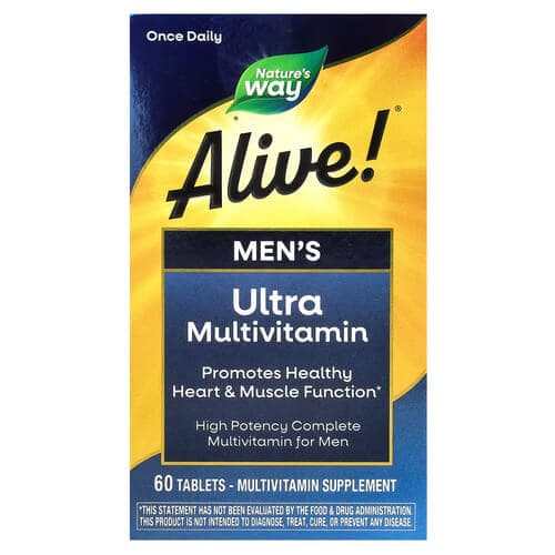 Nature's Way Alive! Men's Ultra Potency Complete Multivitamin 60 tab