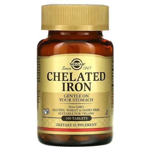 Solgar Chelated Iron 100 таблеток