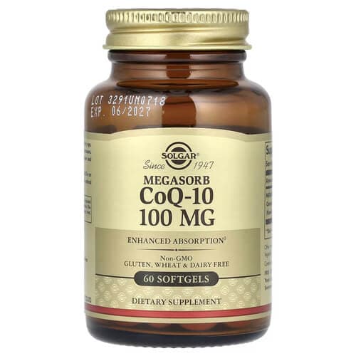 Solgar Megasorb CoQ-10 100 mg 60 рідких капсул