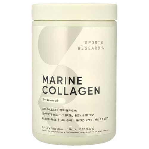 Sports Research Marine Collagen Peptides 340 g - Unflavored