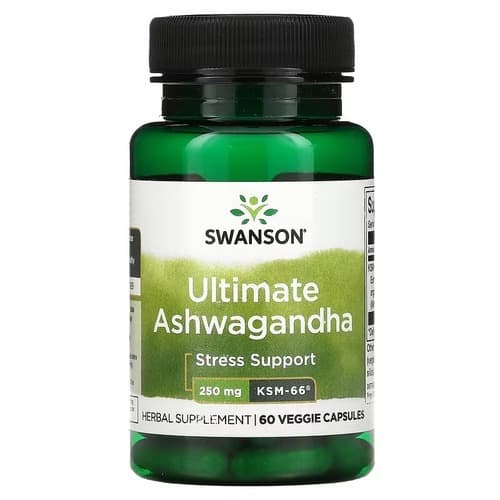 Swanson Ashwagandha Ultimate KSM-66 250 mg 60 caps