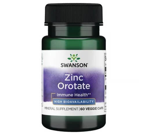 Swanson Zinc Orotate 10 mg 60 Veg Caps