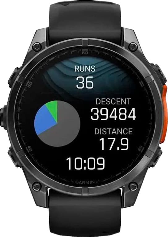 Смарт-годинник Garmin Fenix 8 47mm AMOLED Slate Gray with Black Silicone Band (010-02904-00/09)