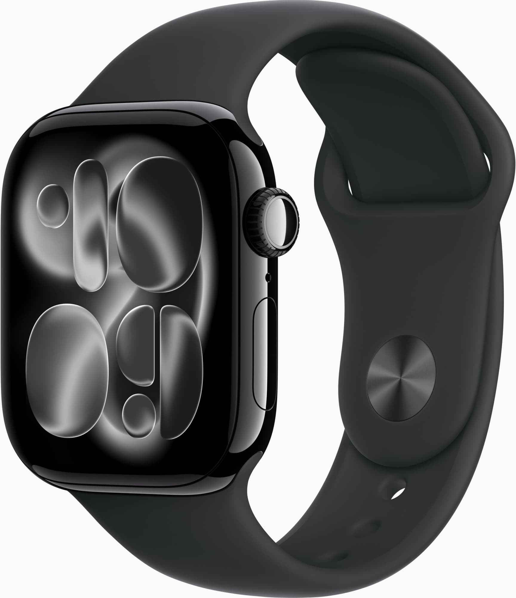 Смарт-годинник Apple Watch Series 11 GPS + Cellular 42mm Jet Black Alu. Case w. Black S. Band - M/L (MF854)