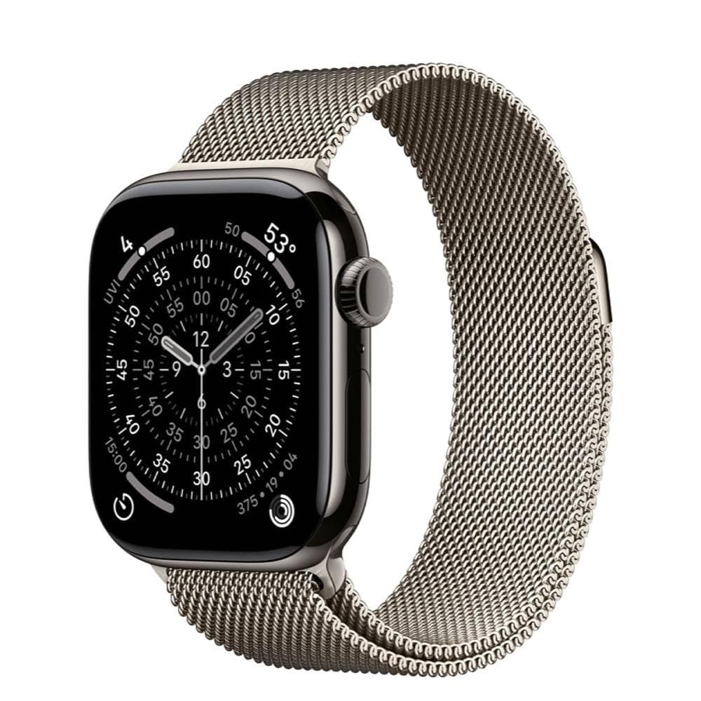 Смарт-годинник Apple Watch Series 11 GPS + Cellular 42mm Slate Tit. Case w. Natural Milanese Loop (MF9K4+MGHY4)