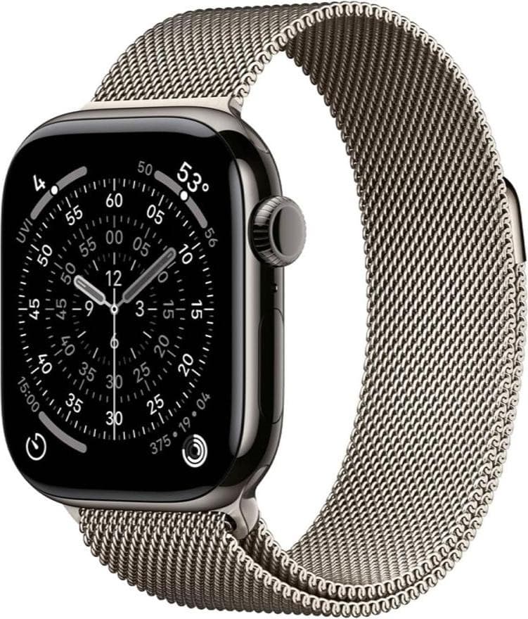 Смарт-годинник Apple Watch Series 11 GPS + Cellular 46mm Slate Tit. Case w. Natural Milanese Loop - S/M (MFC14+MGJ24)