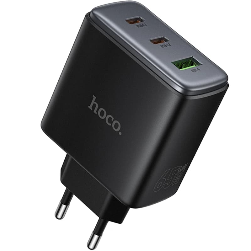 Мережевий зарядний пристрій Hoco C160A Upgrade 65W Black