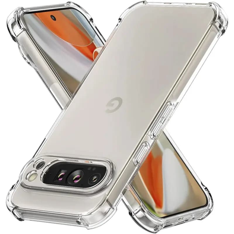 Чохол TPU GETMAN посилені кути Full Camera для Google Pixel 9 Pro XL Transparent