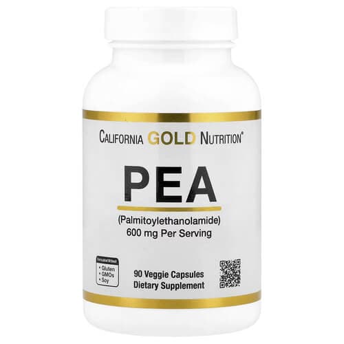 California Gold Nutrition PEA 600 mg 90 рослинних капсул